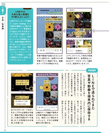 LINEでの写真・動画の保存