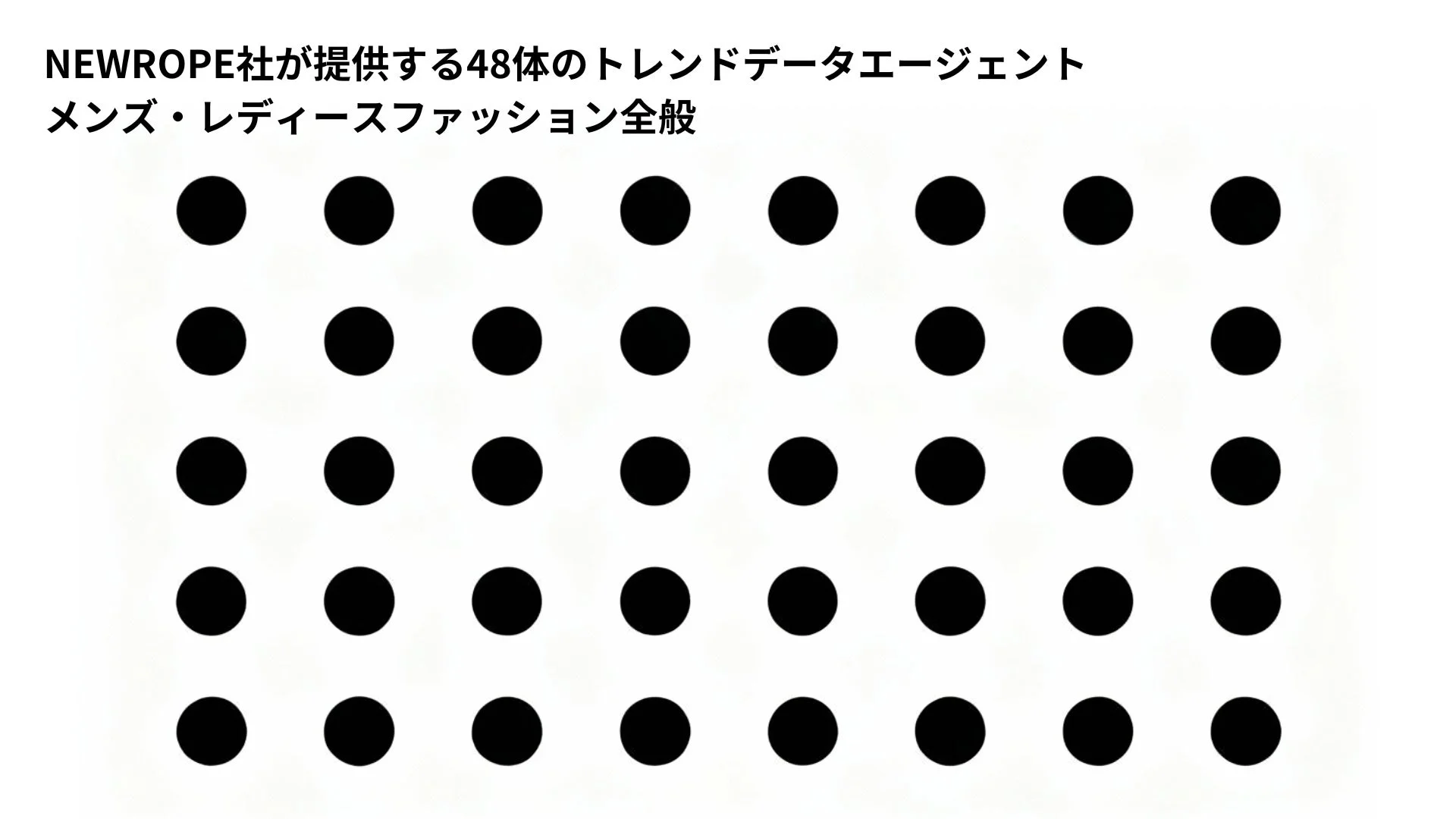 NEWROPE社が提供する48体のトレンドデータエージェント
