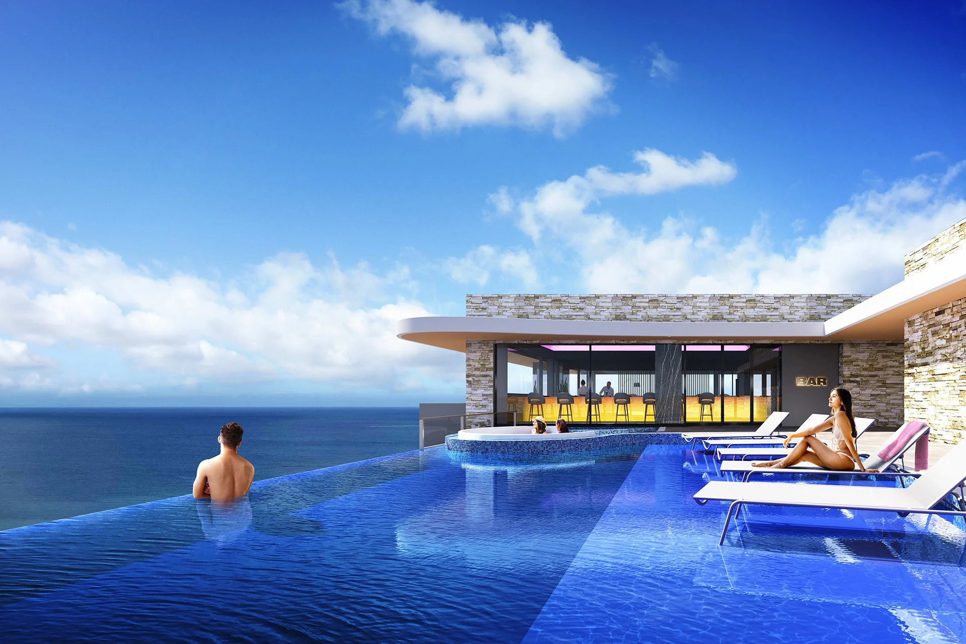 リーガロイヤルリゾート沖縄 北谷のインフィニティプール