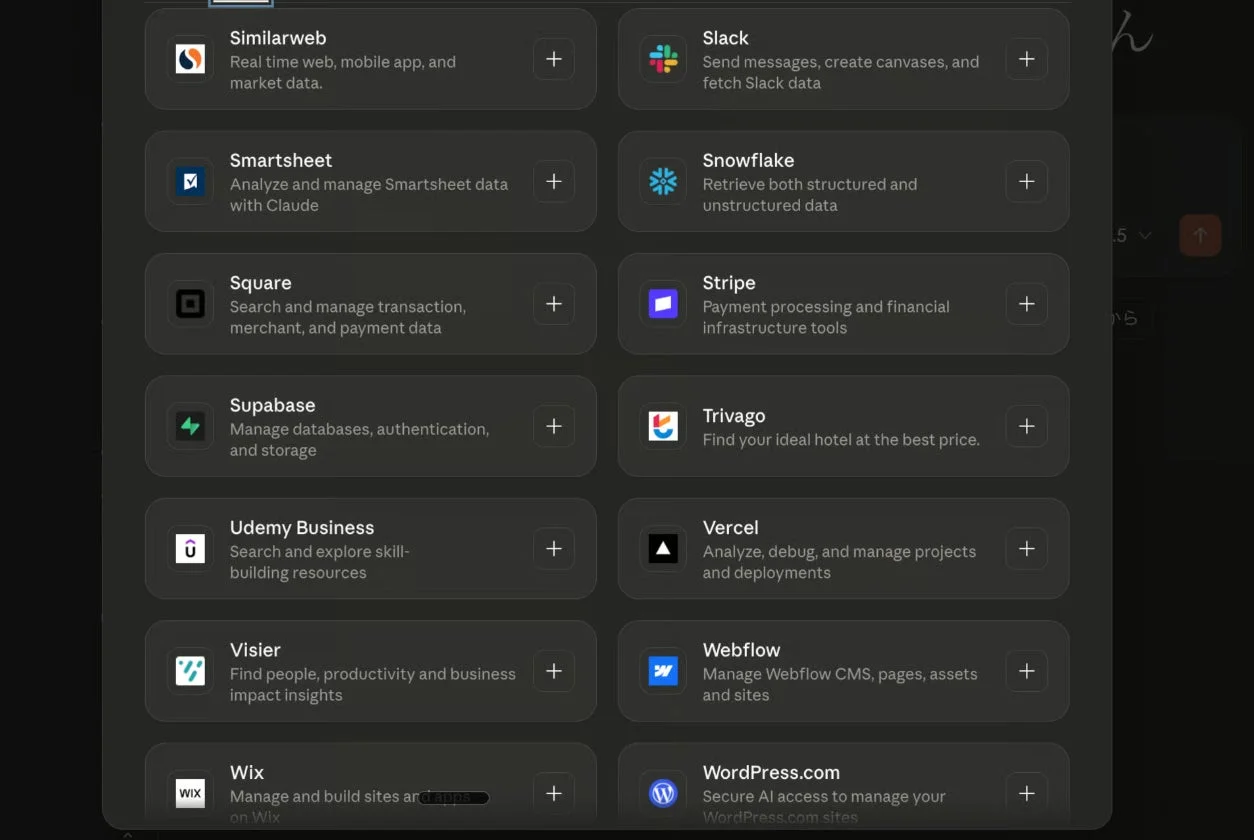 MCP Apps連携サービス