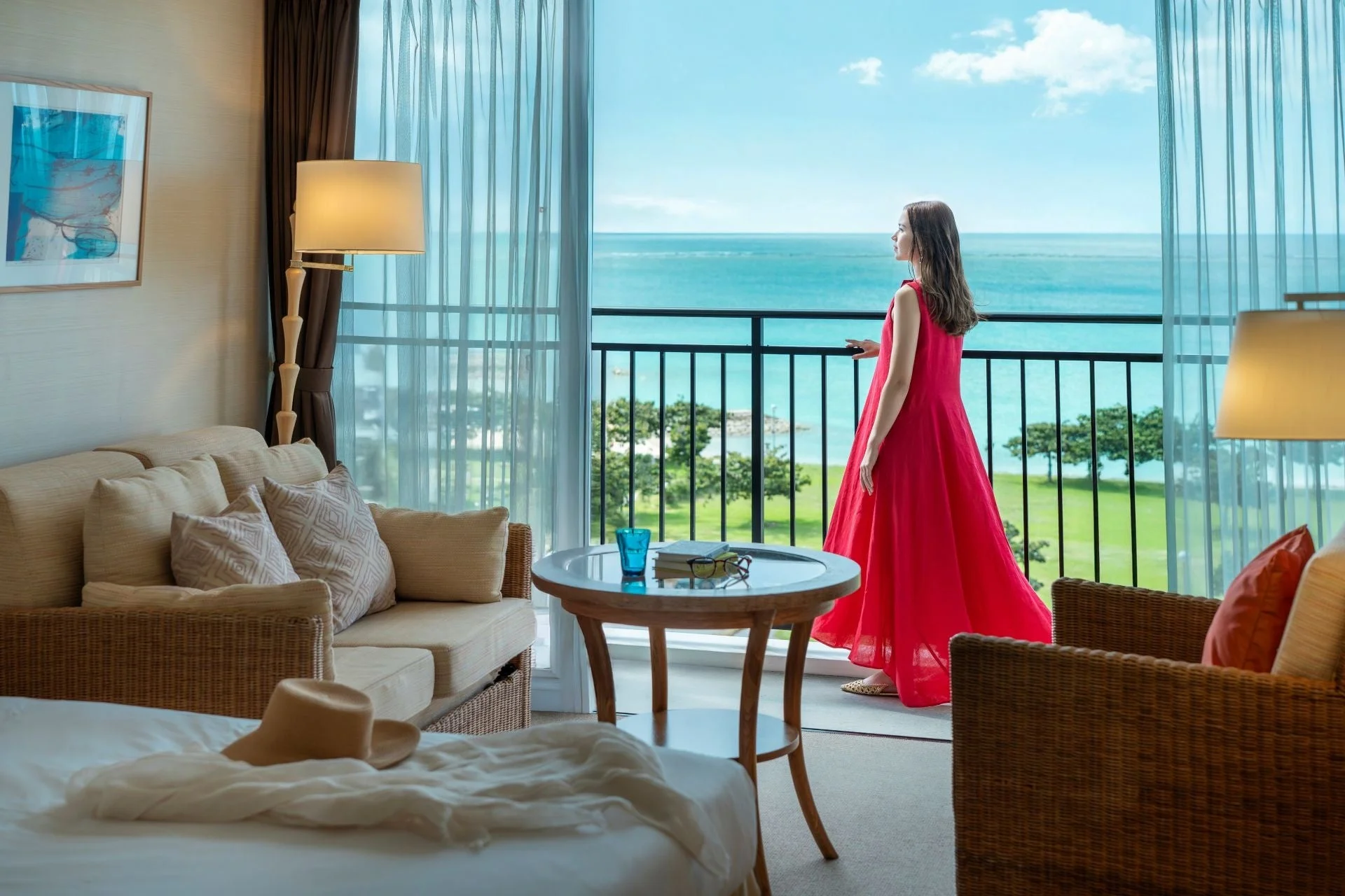 オーシャンビューの客室