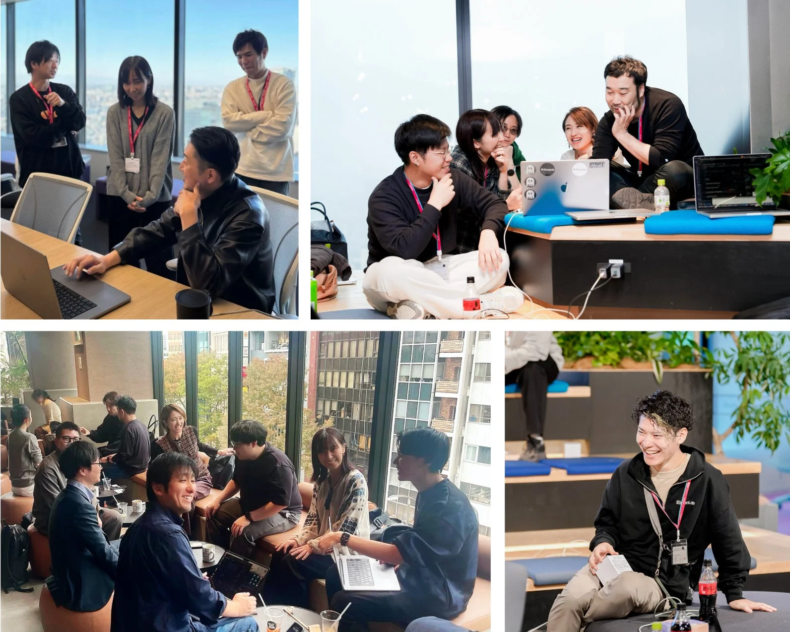 オフィスでの共同作業の様子