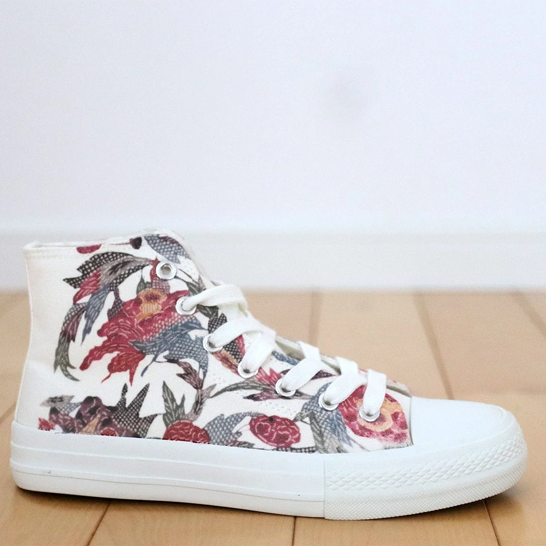 琉球紅型スニーカー Botan