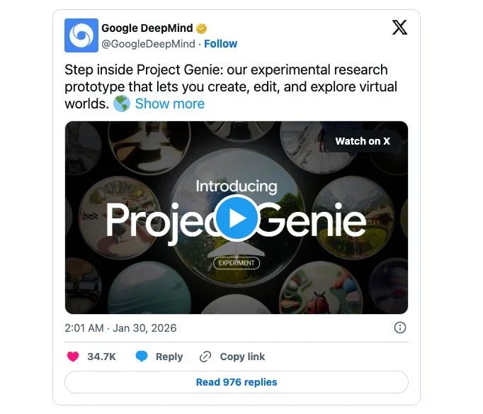 Google DeepMind Project Genie