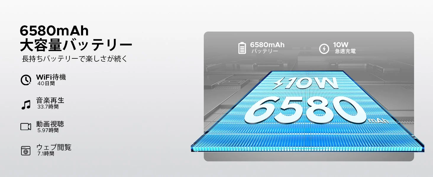 Doogee Tab A9 バッテリー