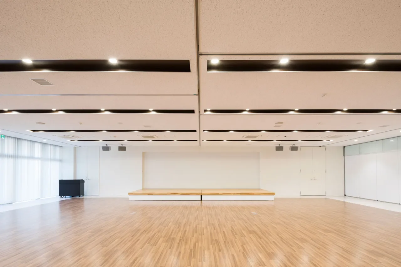 南城市役所1階保健センターを思わせるワークショップ会場