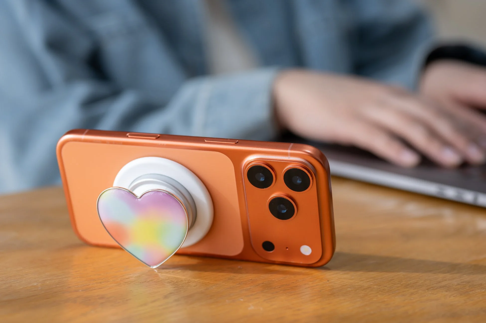 ハートグリップをスタンドに