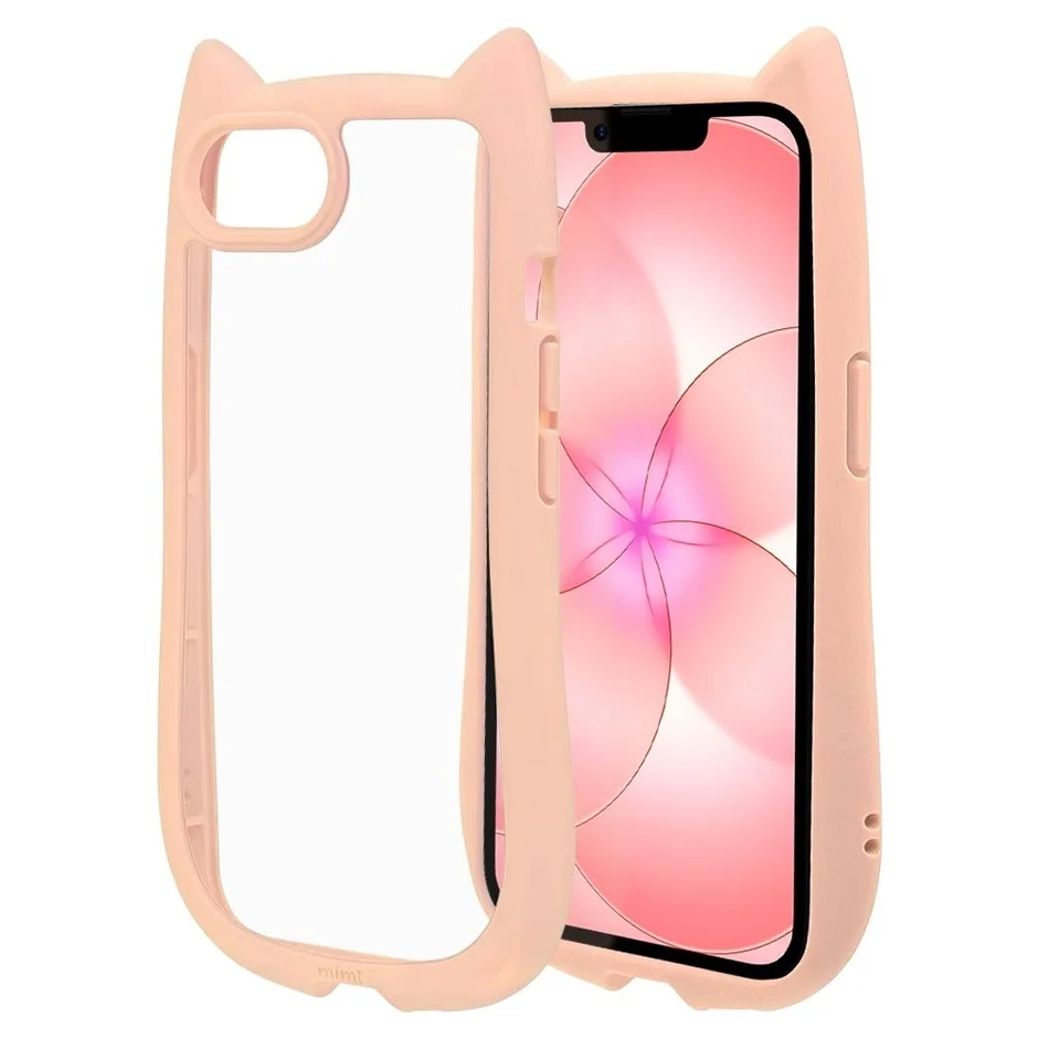 ピンクのネコミミケース