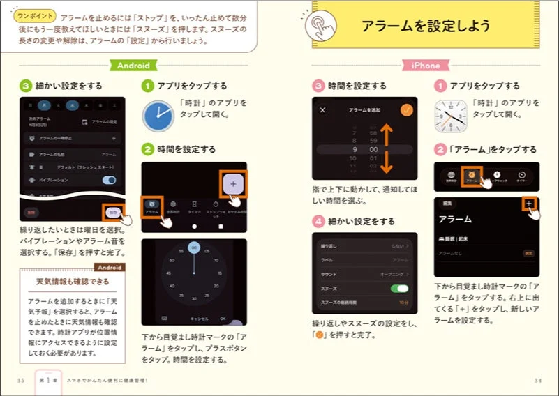アラーム設定方法