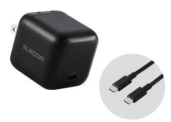 エレコムの充電器とケーブル