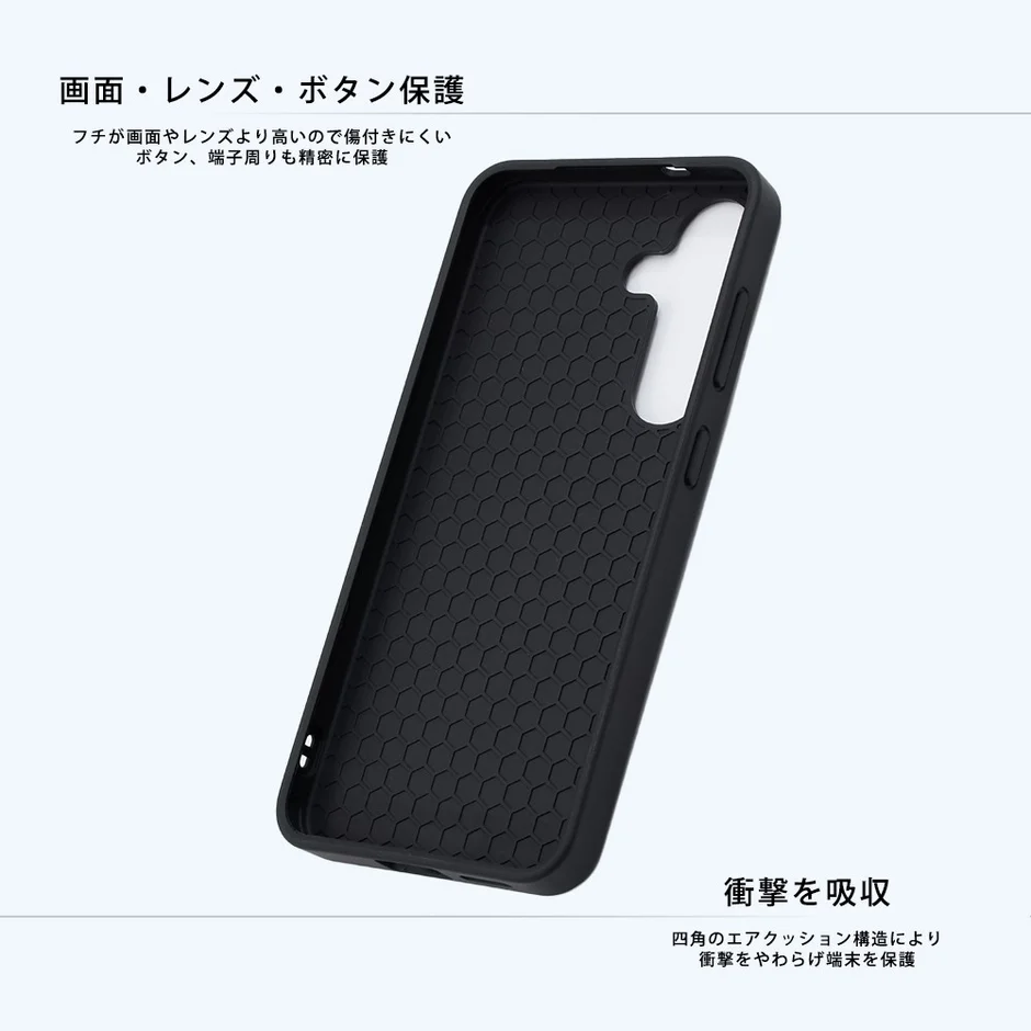 画面・レンズ・ボタン保護と衝撃吸収