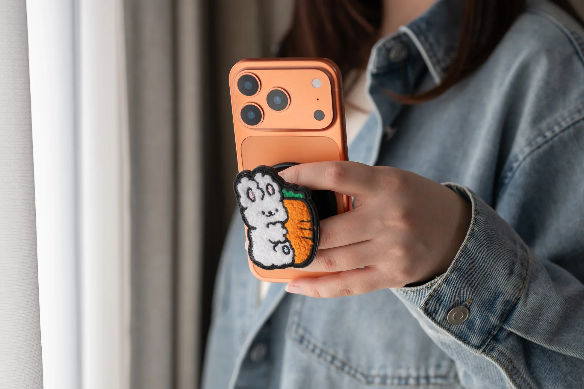 うさぎグリップで片手操作