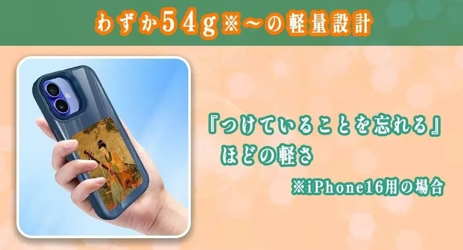 わずか54gの軽量設計