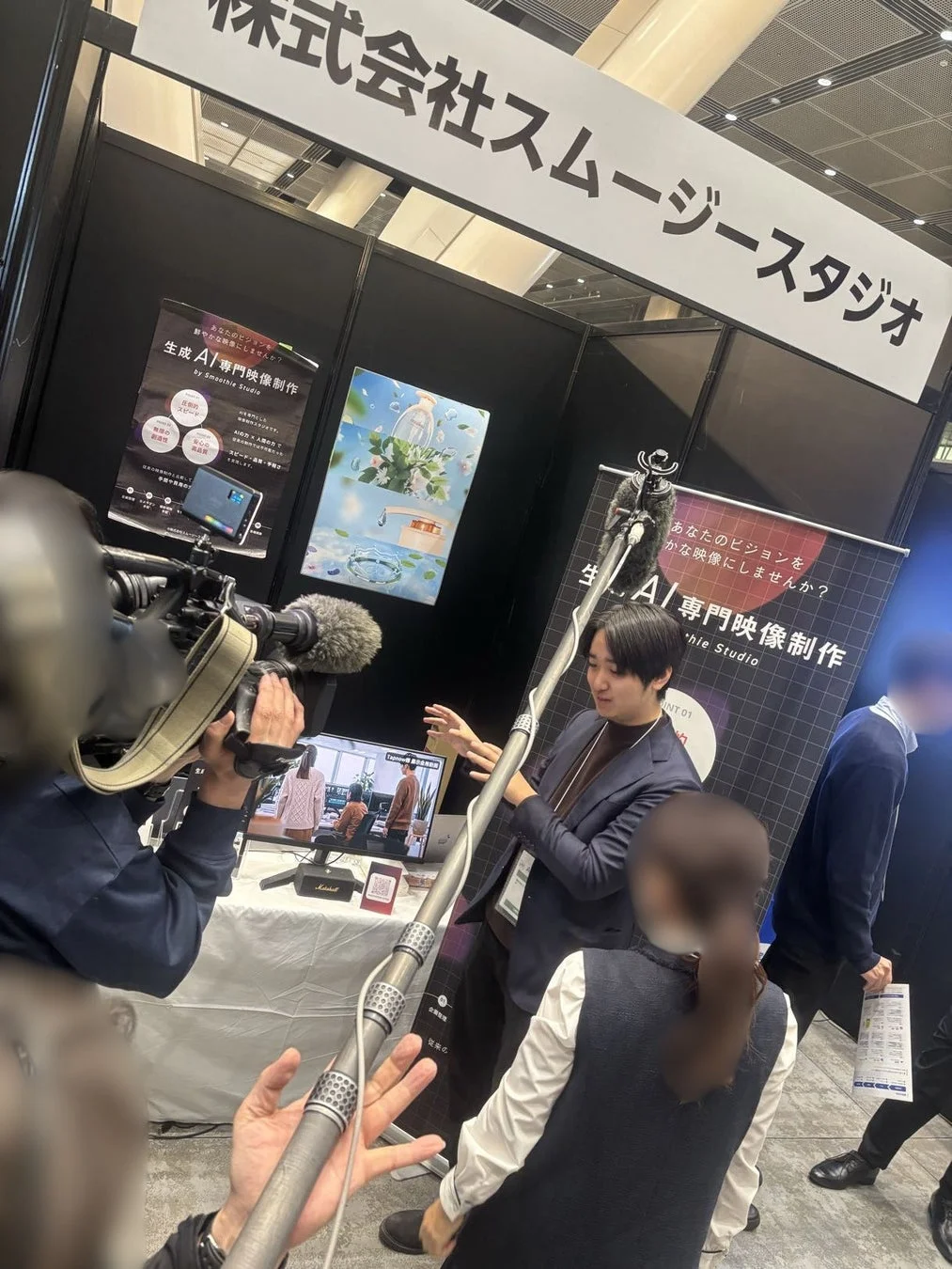 取材・撮影対応の様子