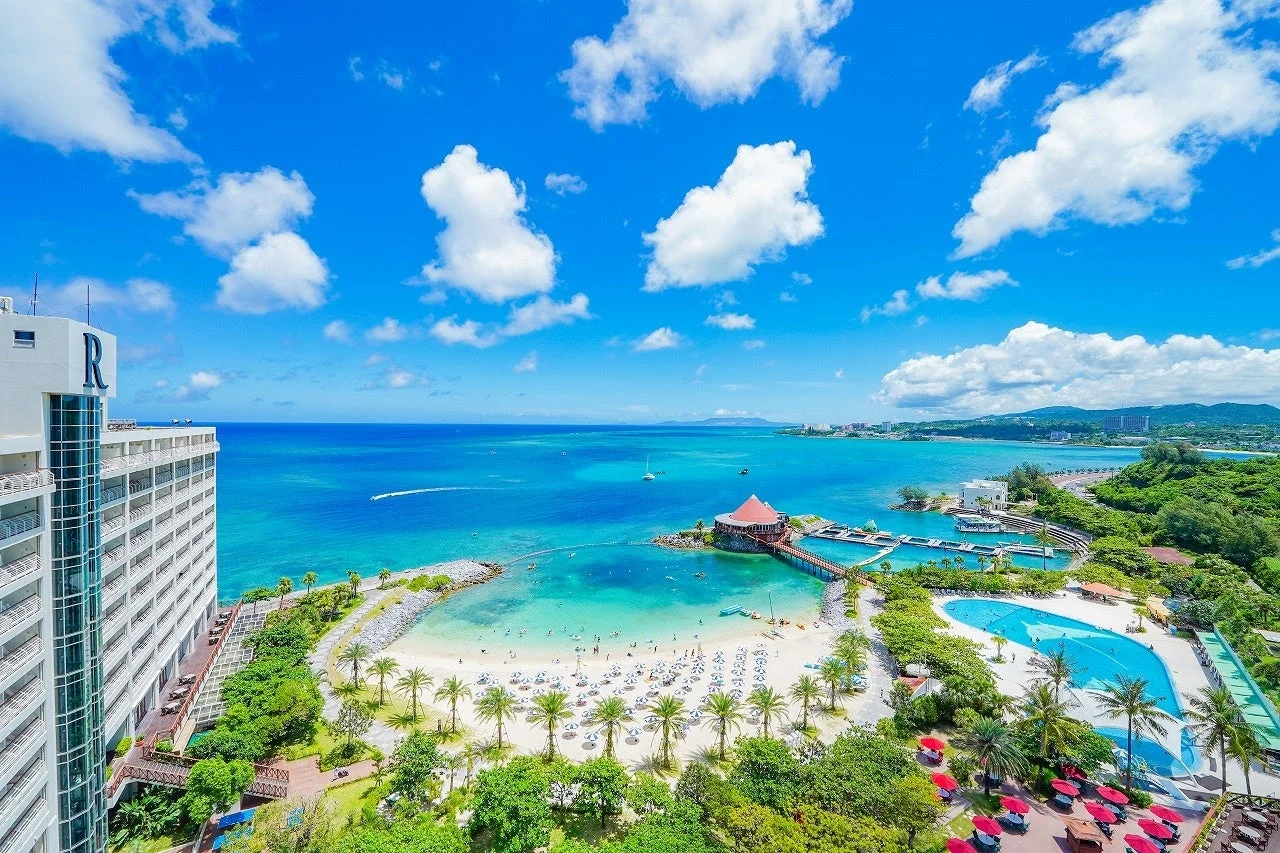 リゾートの空撮