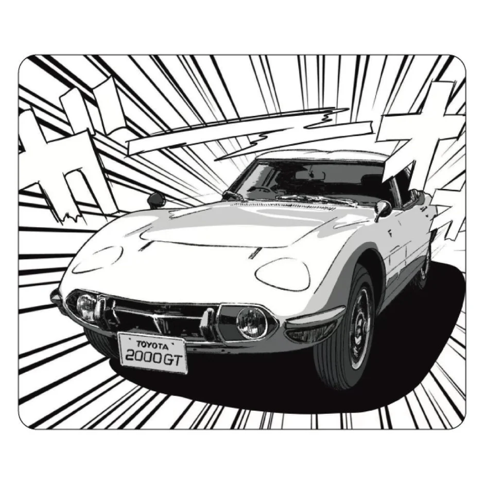 トヨタ2000GTの漫画風イラスト