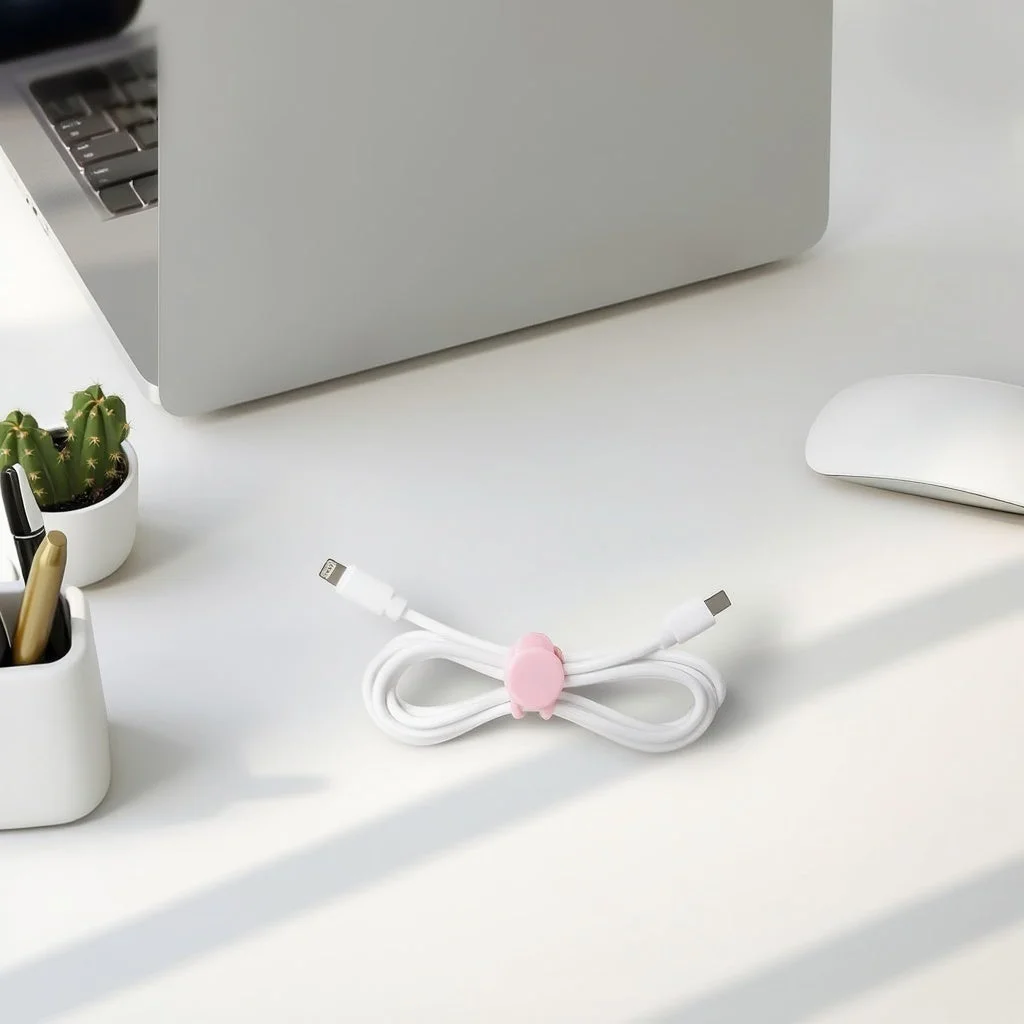 ケーブルホルダーでまとめたケーブル