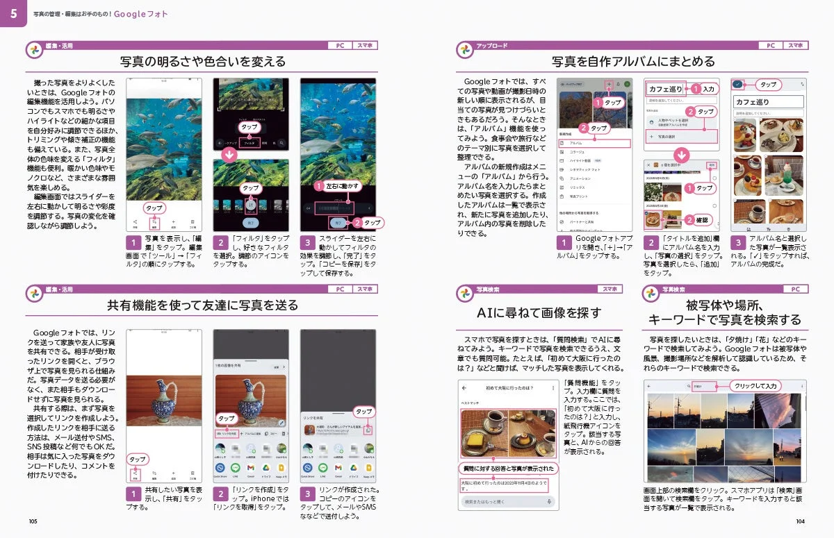 Googleフォト解説ページ