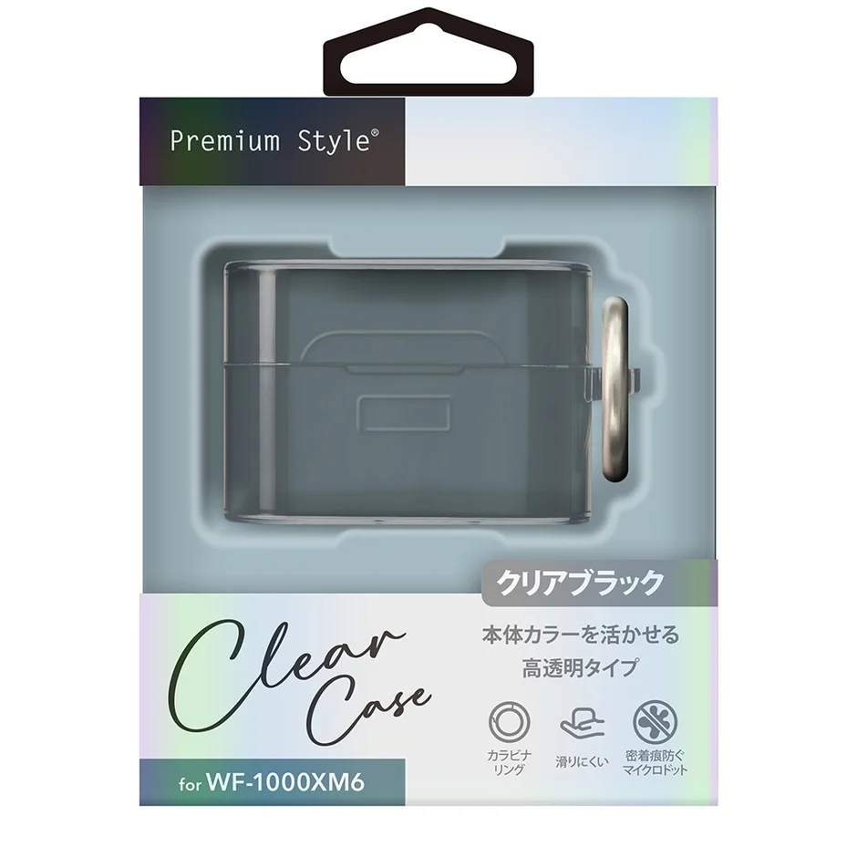 Premium Style® クリアブラック Clear Case for WF-1000XM6の説明画像