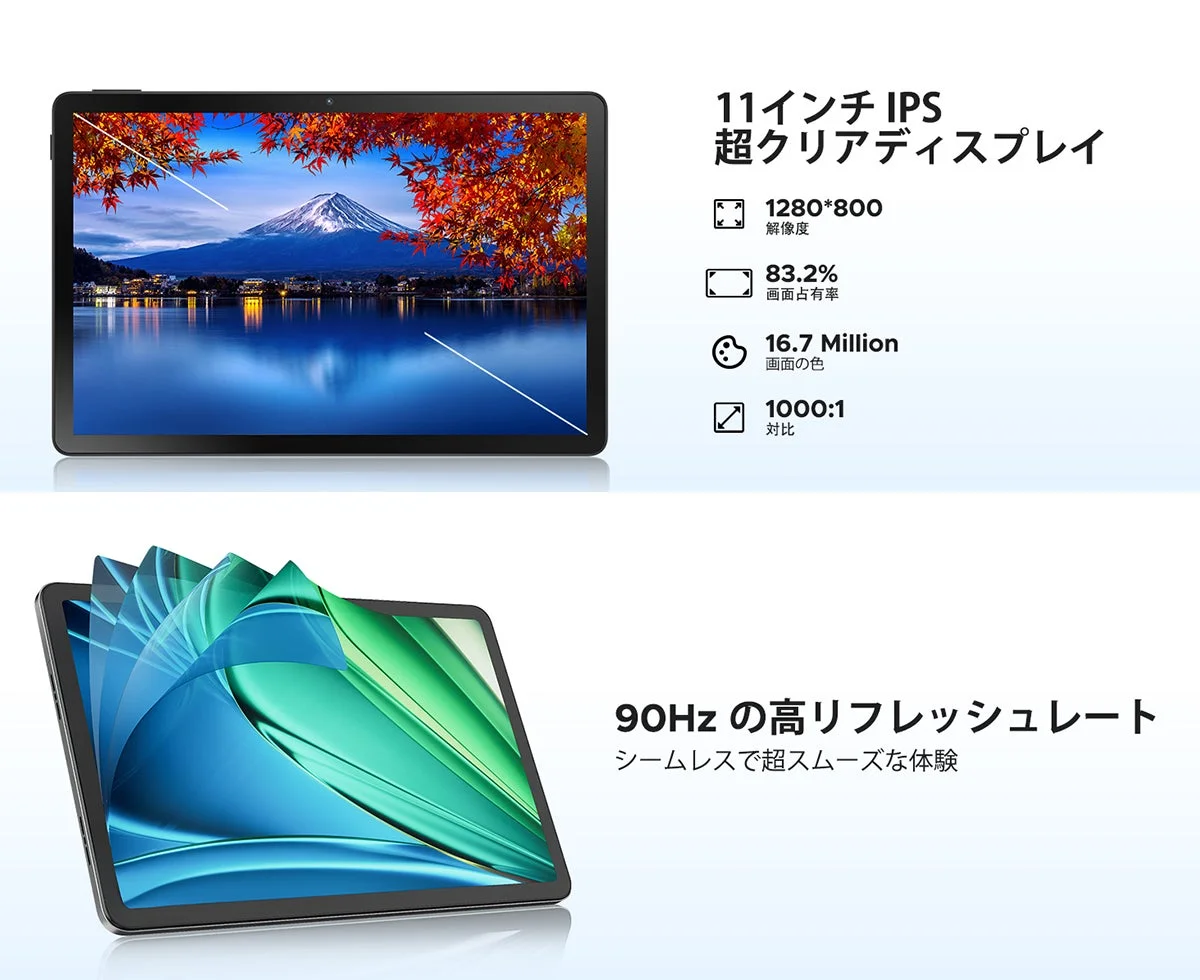 11インチ IPS 超クリアディスプレイ