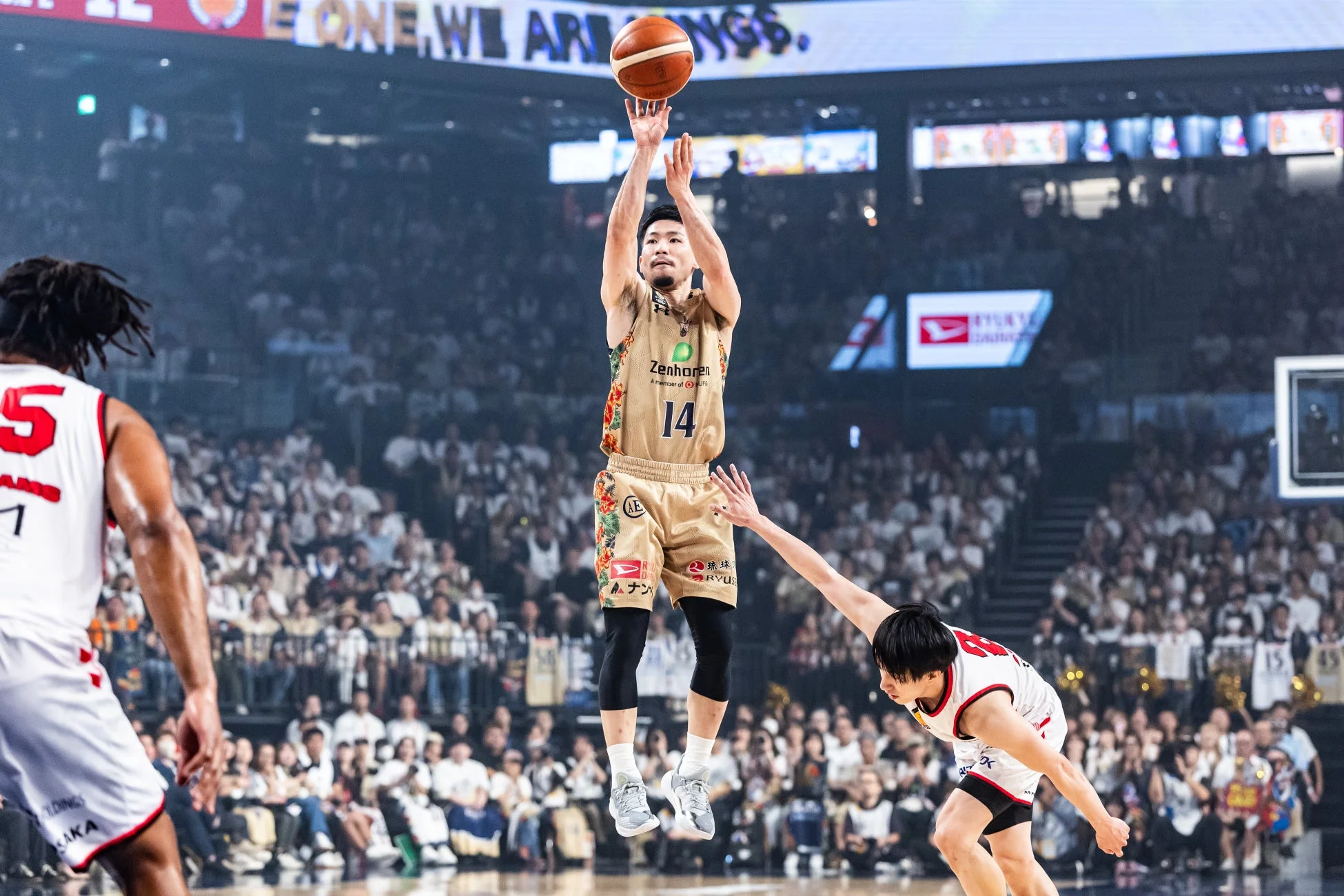 試合中の岸本選手