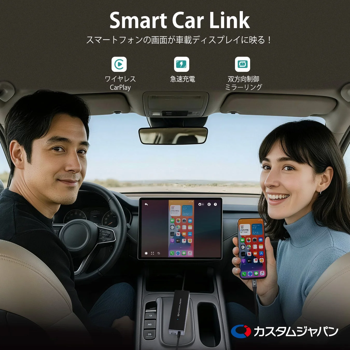 Smart Car Linkの機能概要と車内利用イメージ