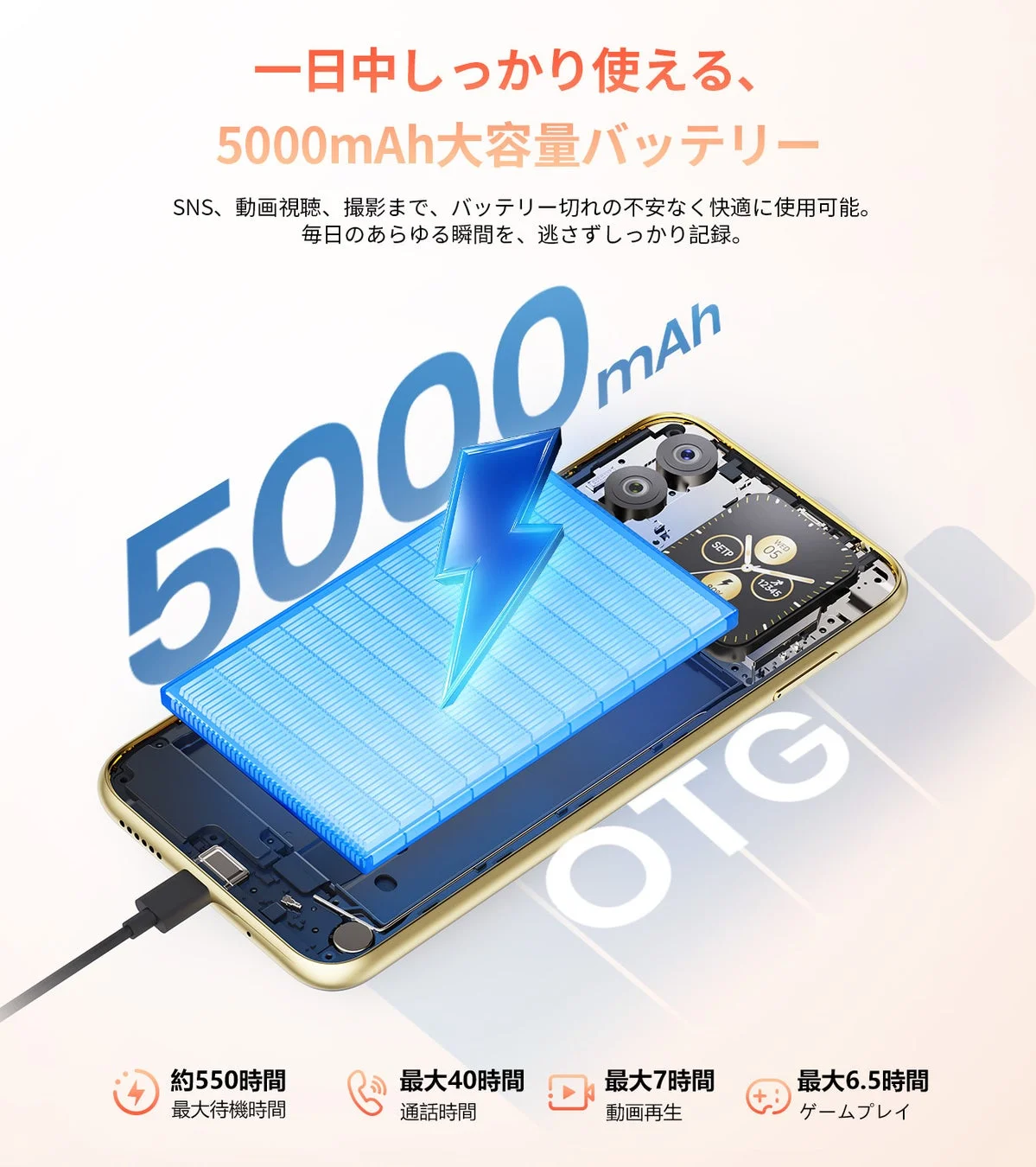 FOSSiBOT S7のバッテリー性能