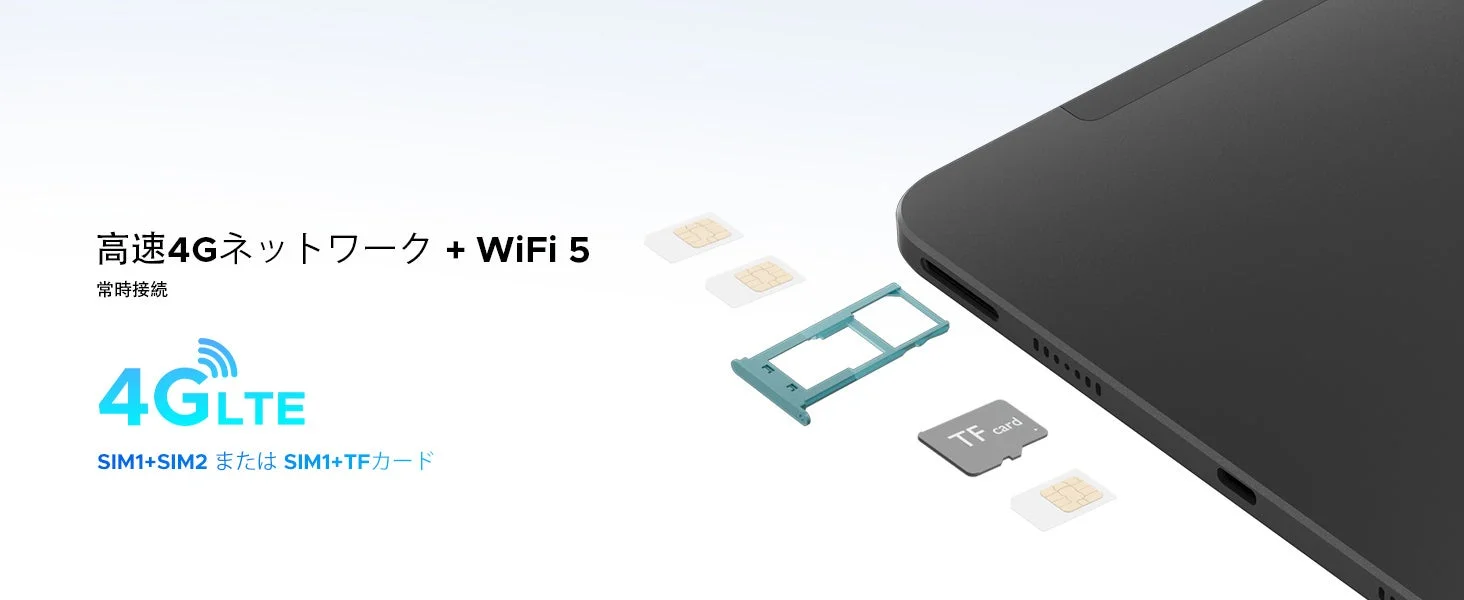 高速4Gネットワーク + WiFi 5 常時接続