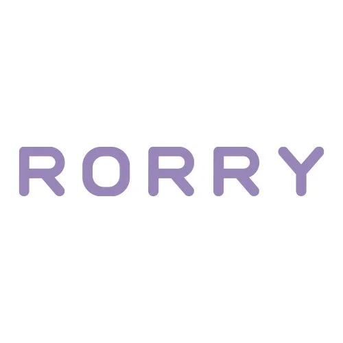 紫色の「RORRY」という文字