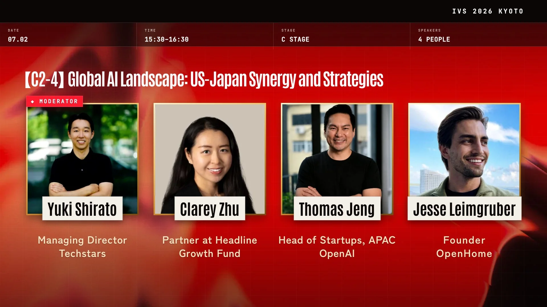 Global AI Landscape: US-Japan Synergy and Strategies（英語セッション）
