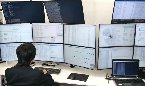 データ分析の様子