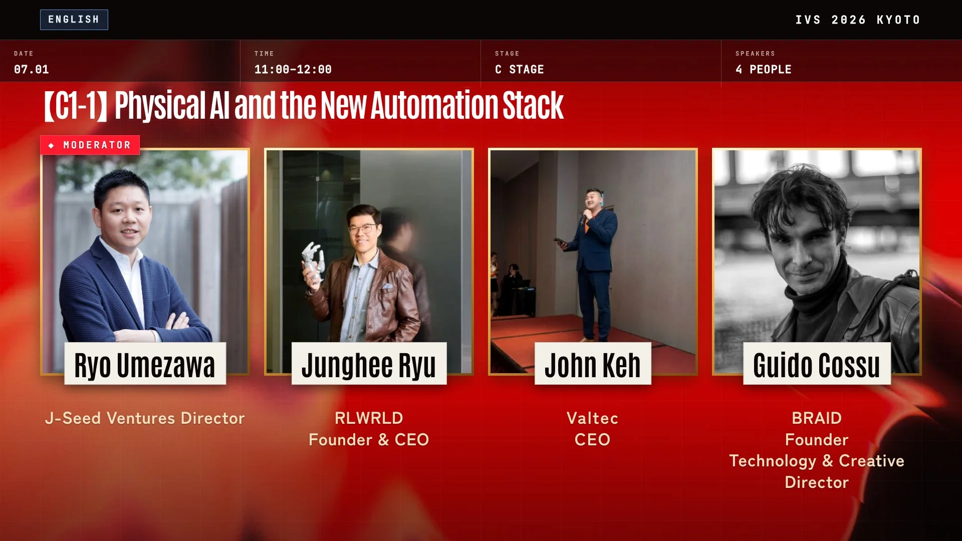 Physical AI and the New Automation Stack（英語セッション）