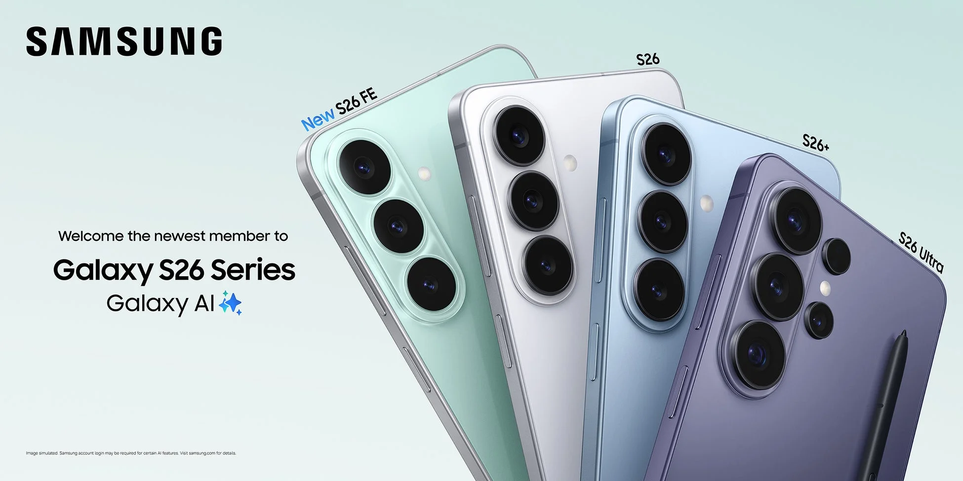 Samsung Galaxy S26シリーズの製品ラインナップ
