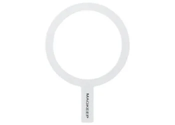 白いメタルリングステッカー