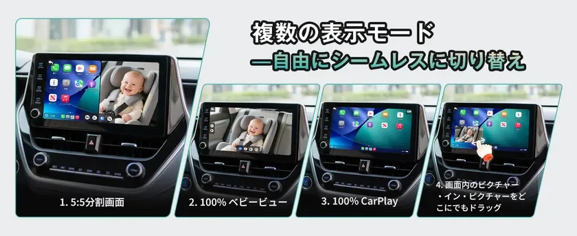 OTTOCAST Cabin Care 複数の表示モード