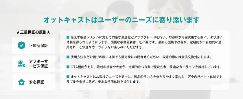 Ottocastのサポート体制