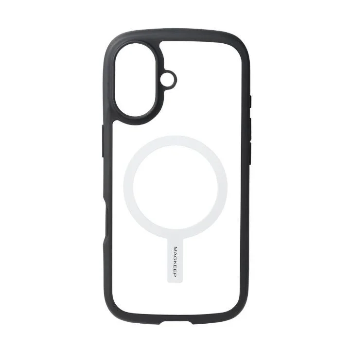 MagSafe対応リングが貼り付けられたクリアケース