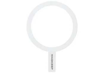 白いマグネットリングステッカー