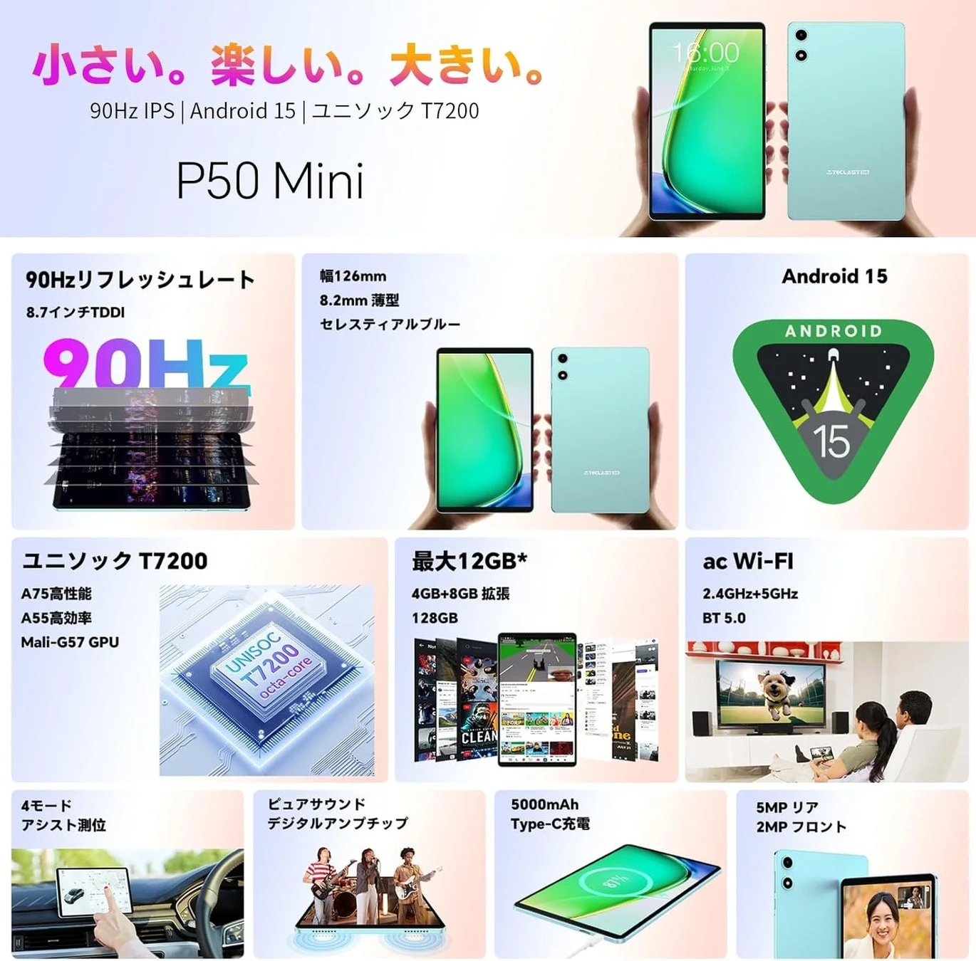 P50 Mini スペック