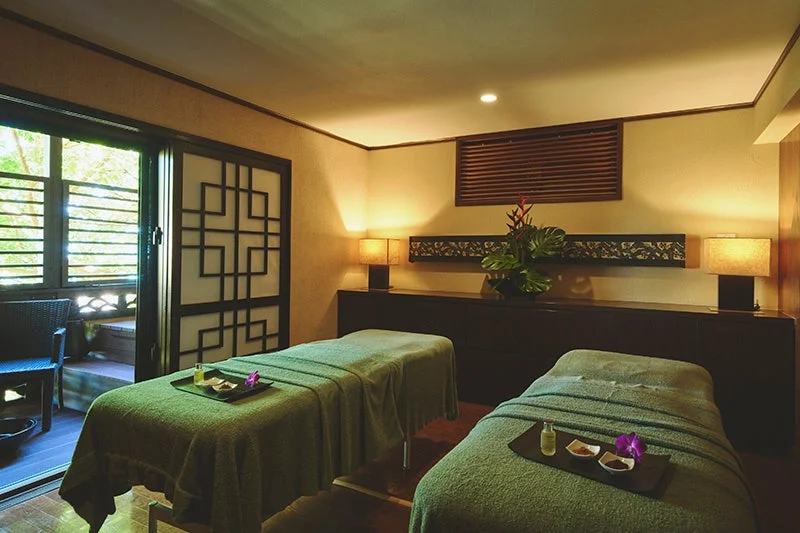 リラックスできるスパトリートメントルーム