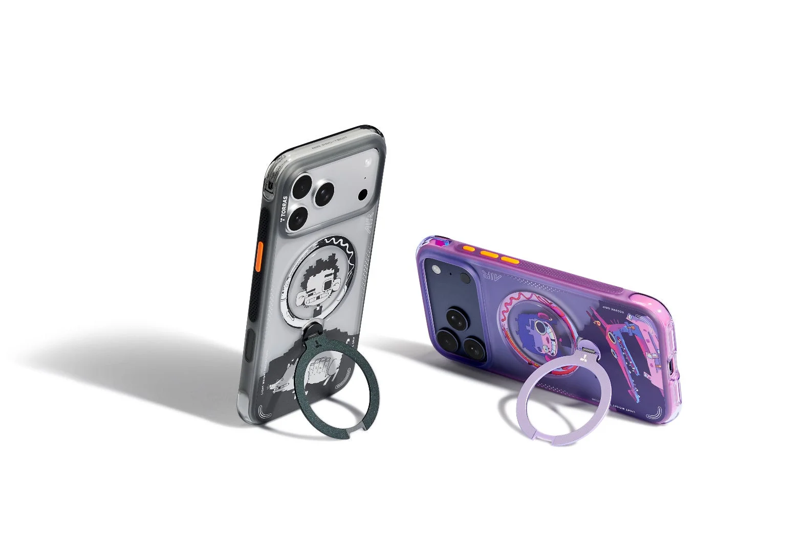 スマートフォンケースと宇宙船のデザイン