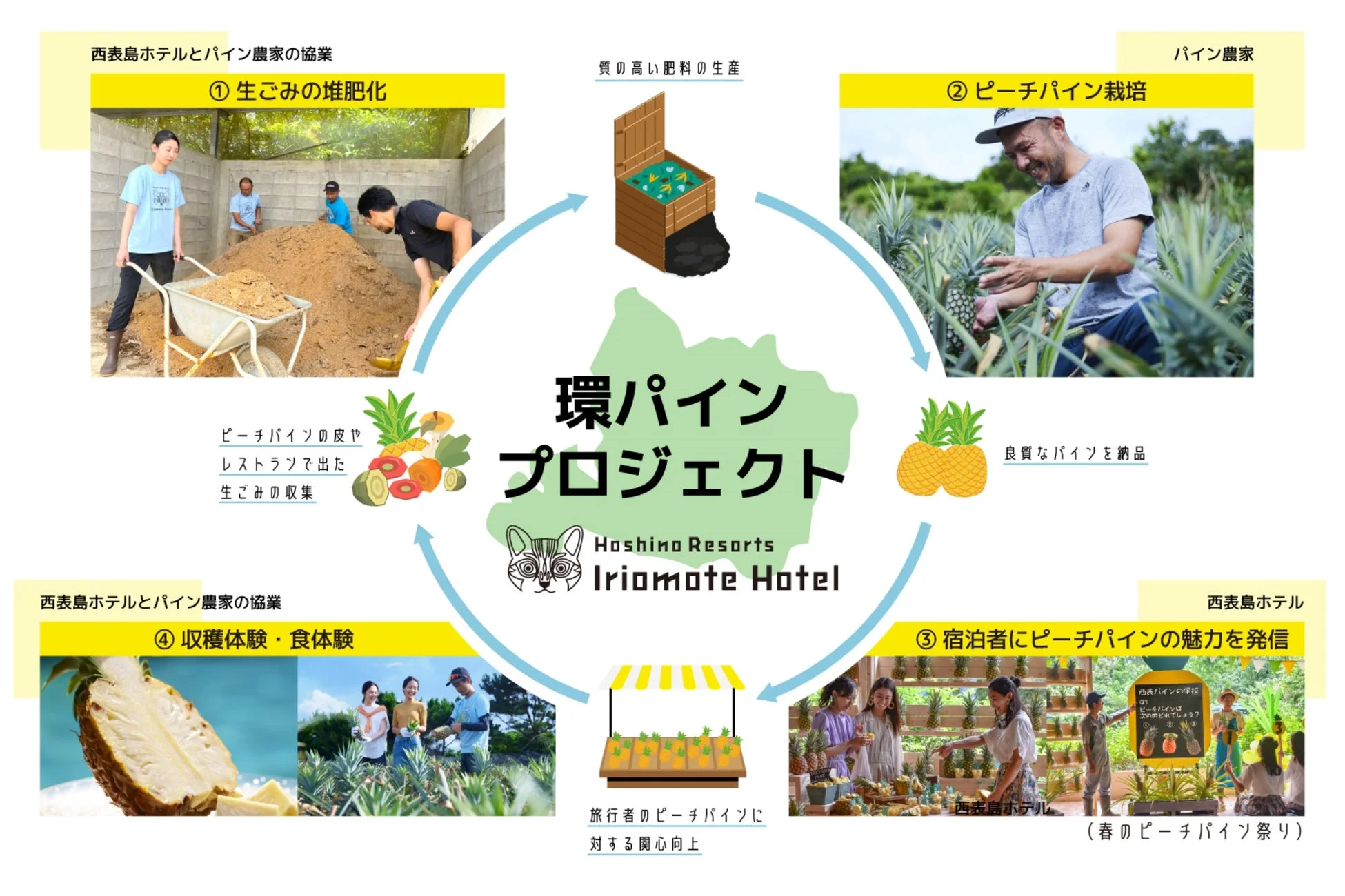 環パインプロジェクトの循環サイクル図