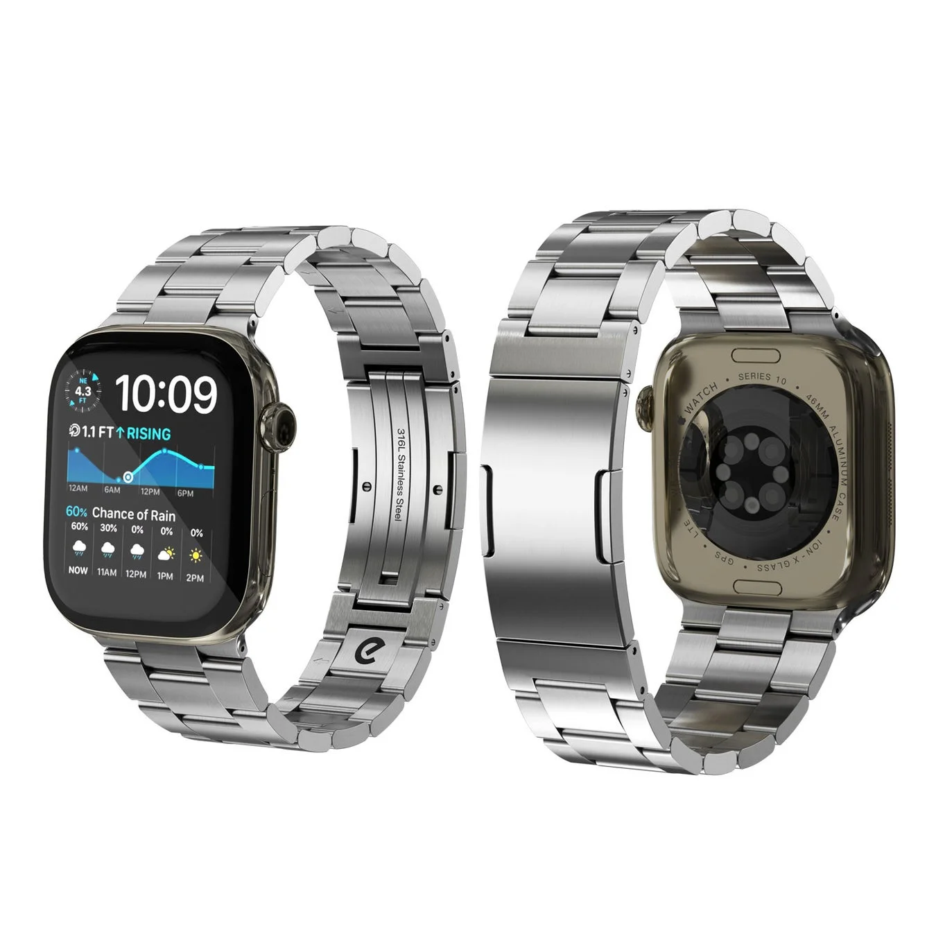 Apple WatchにSpectraバンドを装着した製品写真