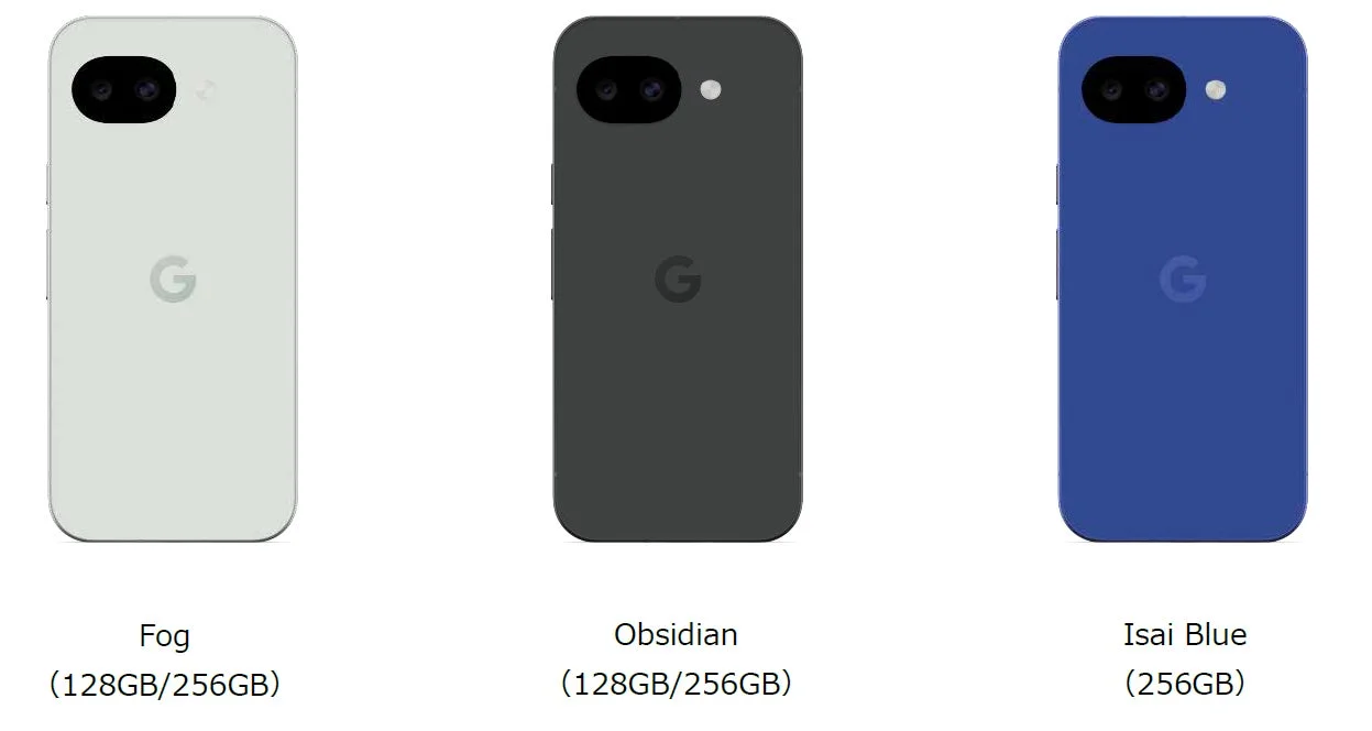 Google Pixel 10a カラーバリエーション