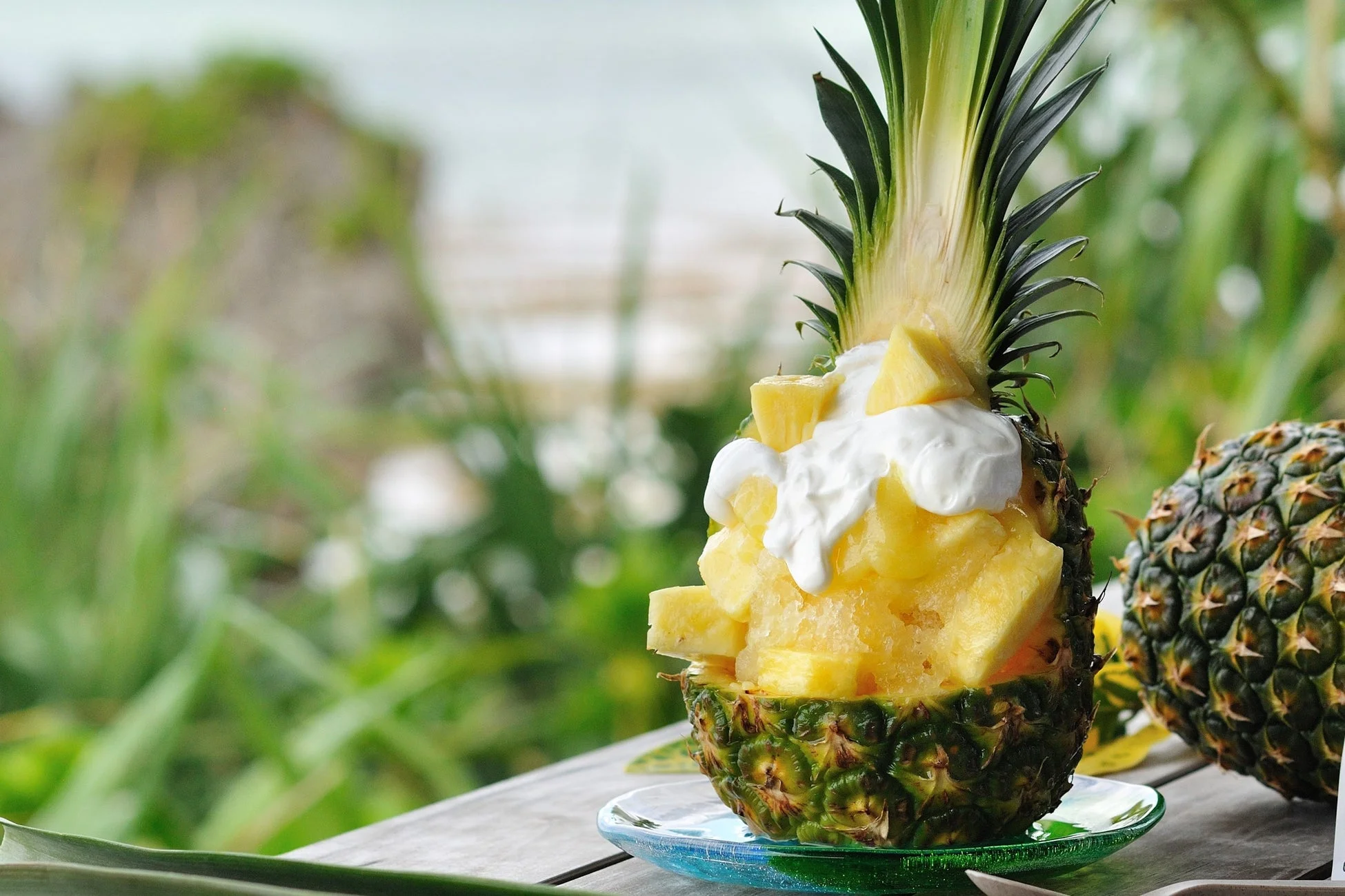まるごとパインのかき氷