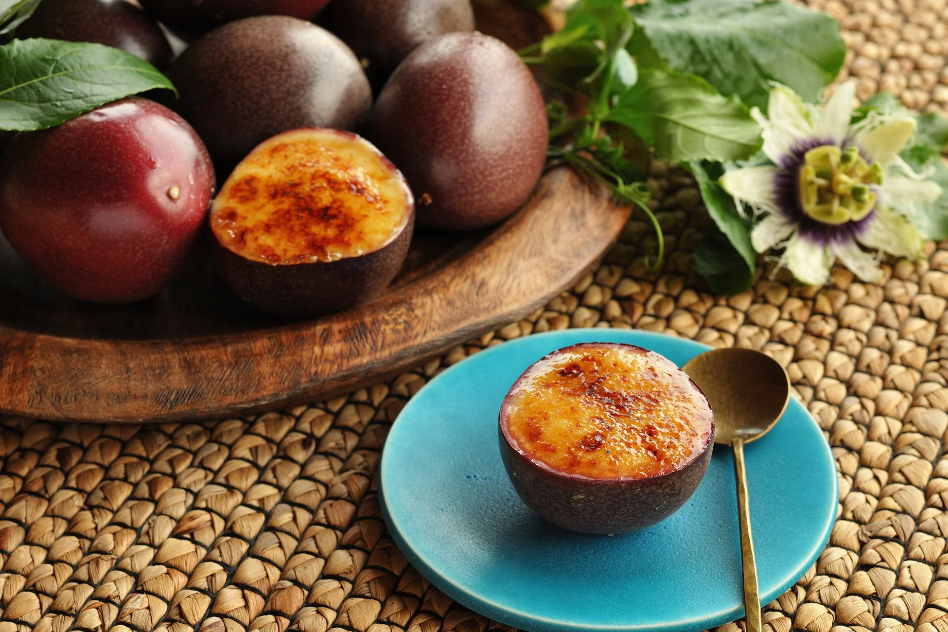 パッションフルーツのブリュレ