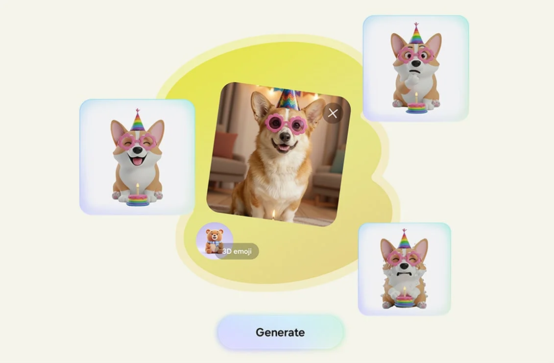 クリエイティブスタジオのスタンプ生成例