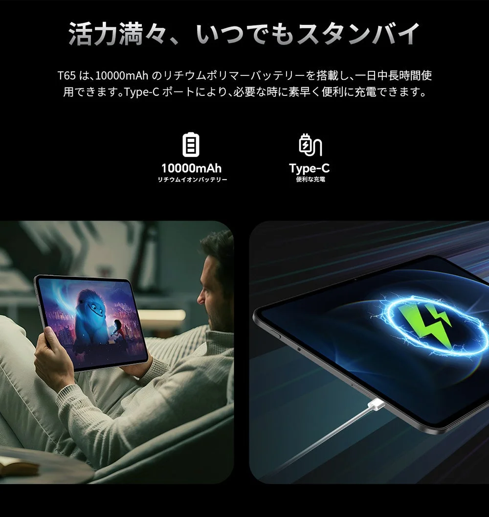 Teclast T65 バッテリー