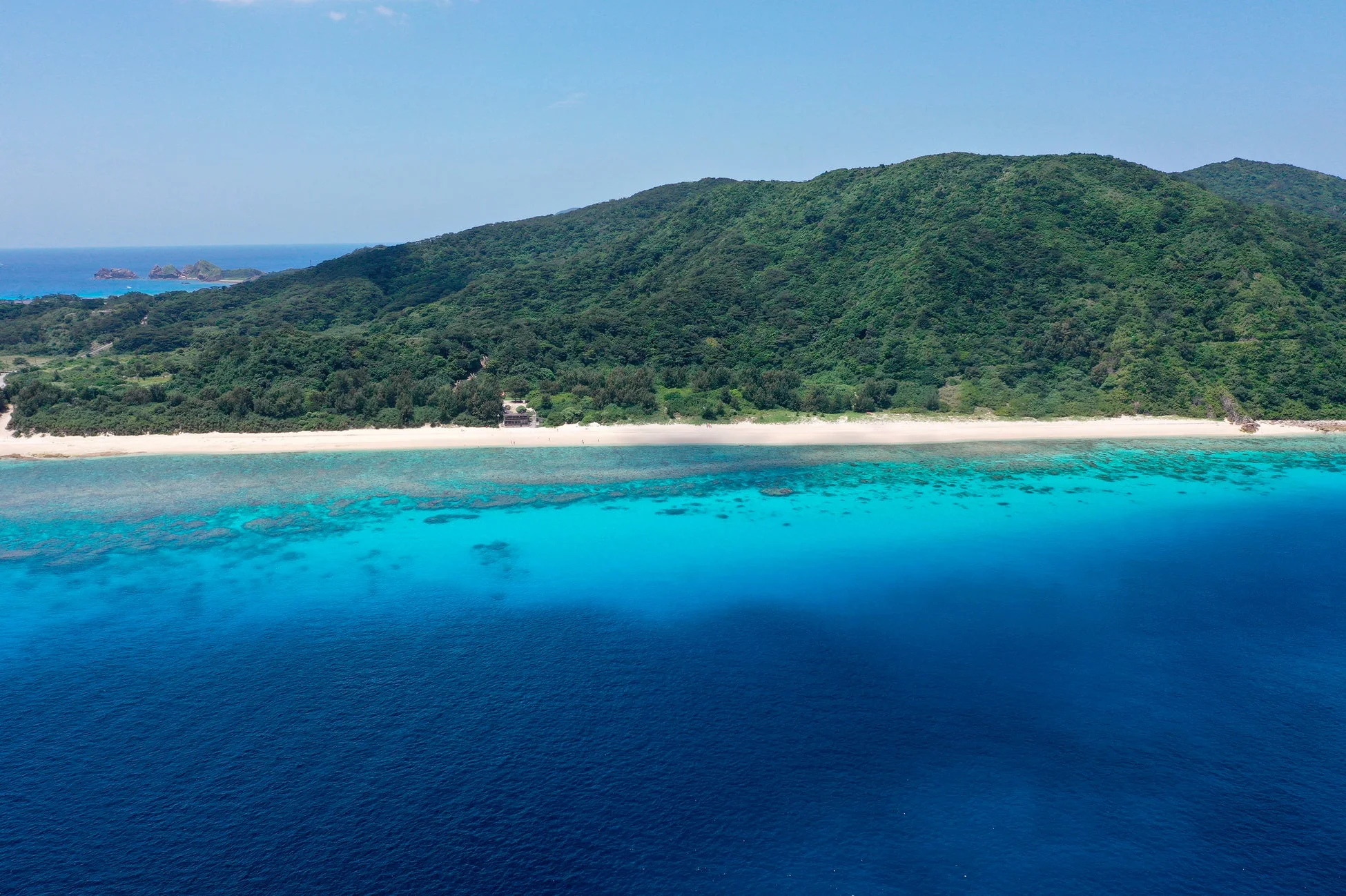 海、ビーチ、熱帯、自然、絶景、離島、空撮