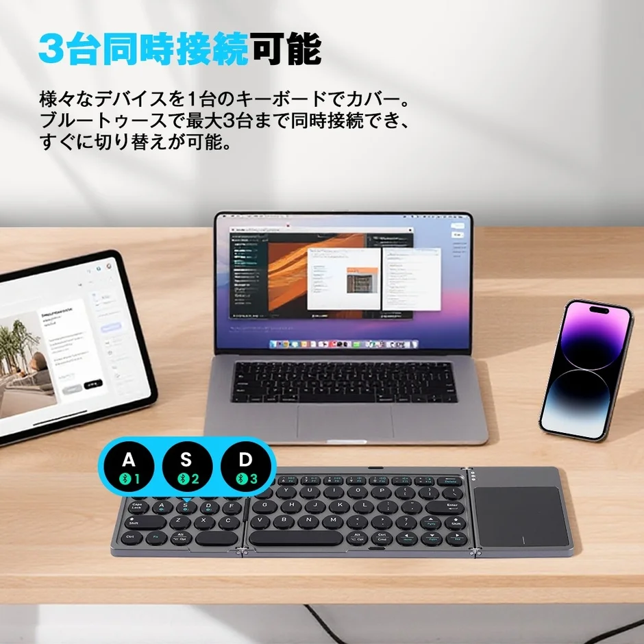 3台同時接続の様子